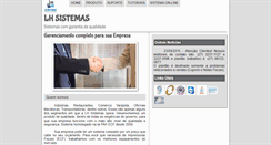 Desktop Screenshot of lhsistemas.com